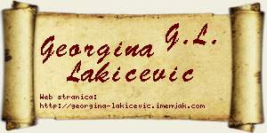 Georgina Lakićević vizit kartica